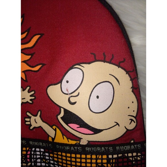 VTG 1999 Nickelodeon Rugrats Red Mini Backpack Chuckie and Tommy *READ* - Picture 2 of 3